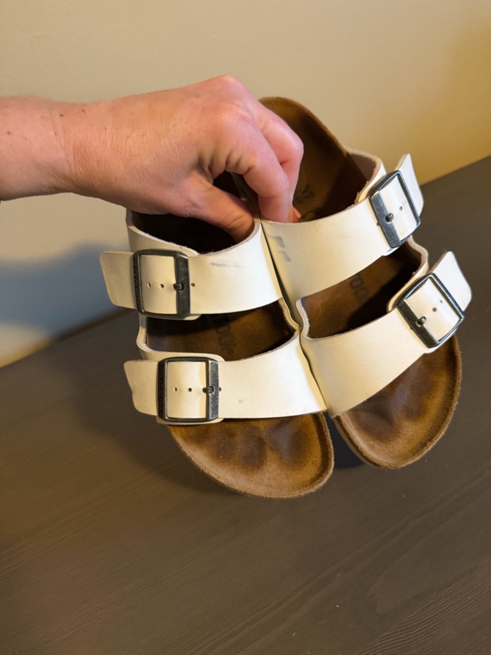 Birkenstock Arizona White Two-Buckle Sandals - Picture 6 of 12
